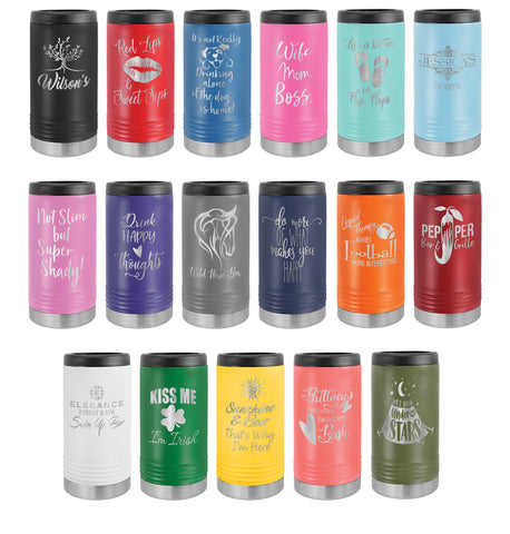 Skinny insulated beverage holder