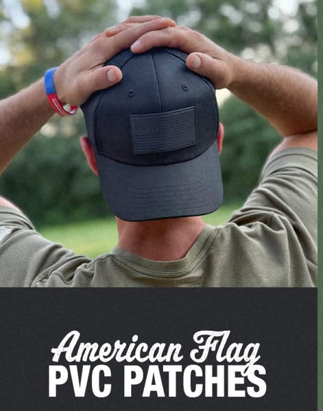 PVC FLAG PATCH *BLACK* HAT