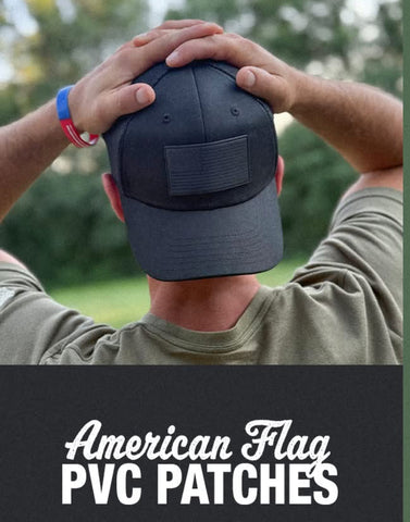 PVC FLAG PATCH *BLACK* HAT